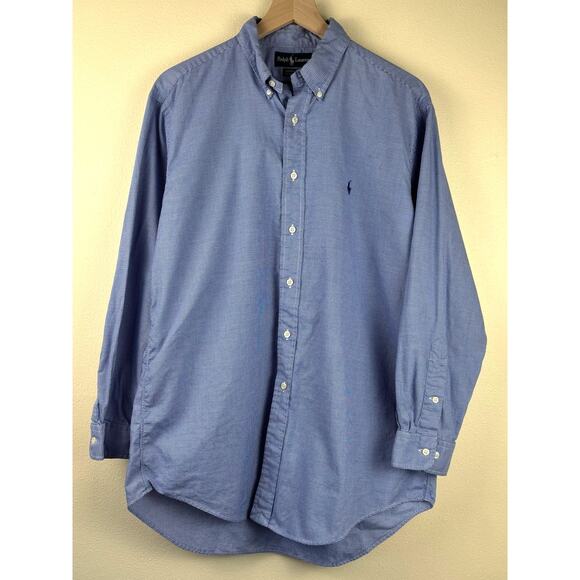 Ralph Lauren Yarmouth 100% Cotton Button Down Shirt 16 32/33 - Picture 1 of 7